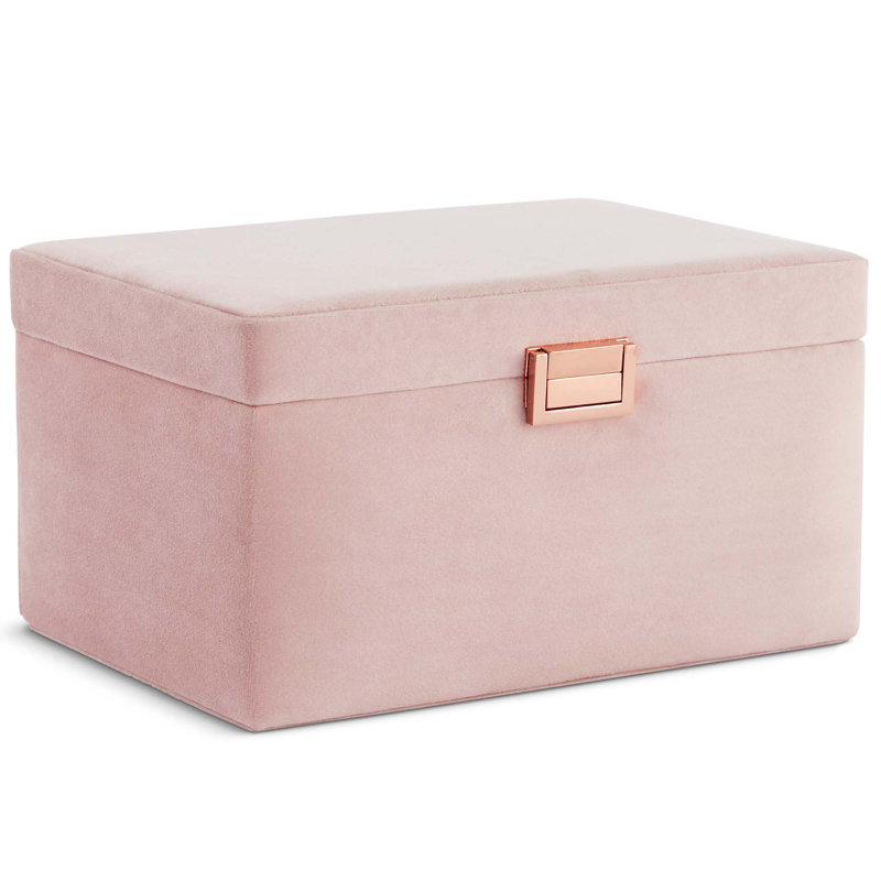 Fairmont Park Blush Pink Velvet Jewellery Box & Reviews Wayfair.co.uk